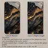 Golden marble patterned glass phone case suitable for Samsung Galaxy S26 S25 S24 S22 S21 S20 FE/Ultra/Plus anti drop back cover