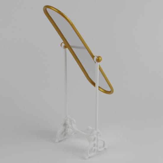 Miniature Mirror Lightweight Eye-catching Plastic Home Furnishings Dollhouse Mirror for Micro Landscape