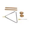 Triangle Percussion Instrument Set Wood Musical Percussion Instrument Toy for Children Preschool