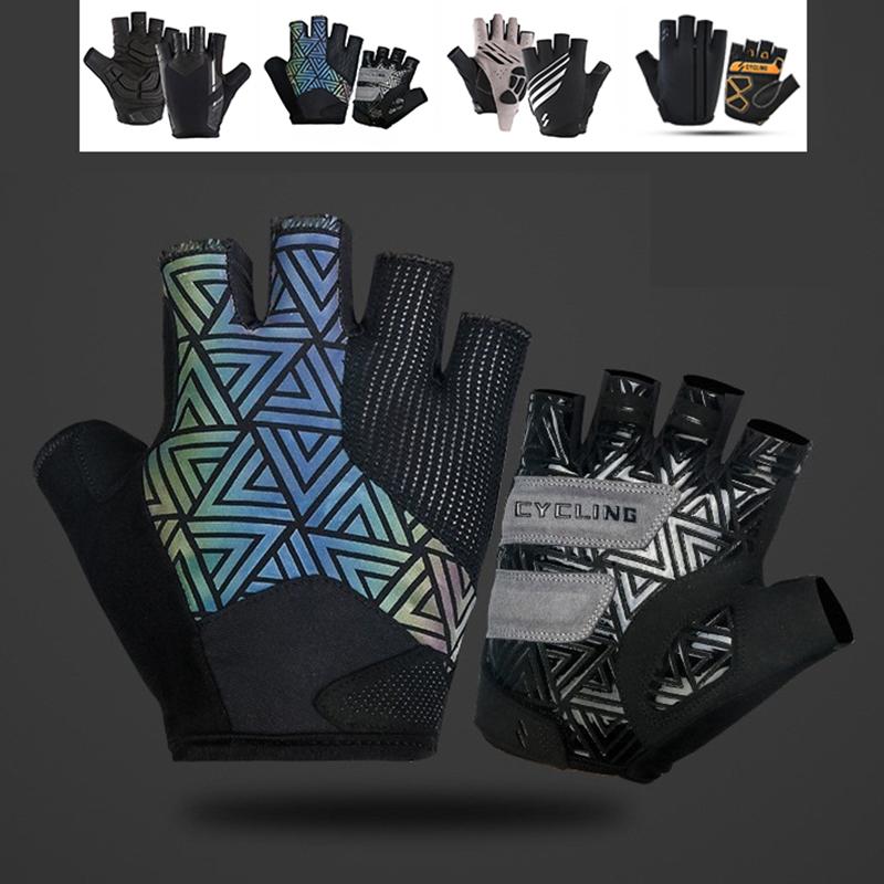 Guanti da ciclismo estivi senza dita da uomo e da donna in gel per bici da strada, guanti da bicicletta MTB, sport antiscivolo, montagna