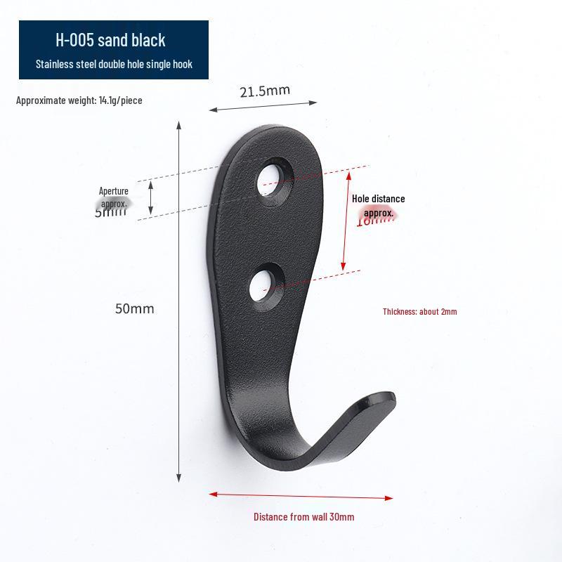 Stainless Steel Mini Single Coat Hook for Home, Hotel, Bathroom, Entryway, and Toilet - Ideal for Clothes and Hats