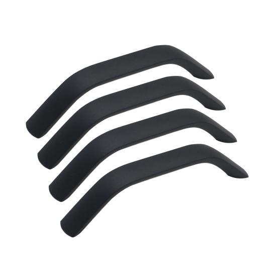 4Pcs Matte Black Mild Closet Knobs Aluminum Alloy Drawer Furniture Door Handles