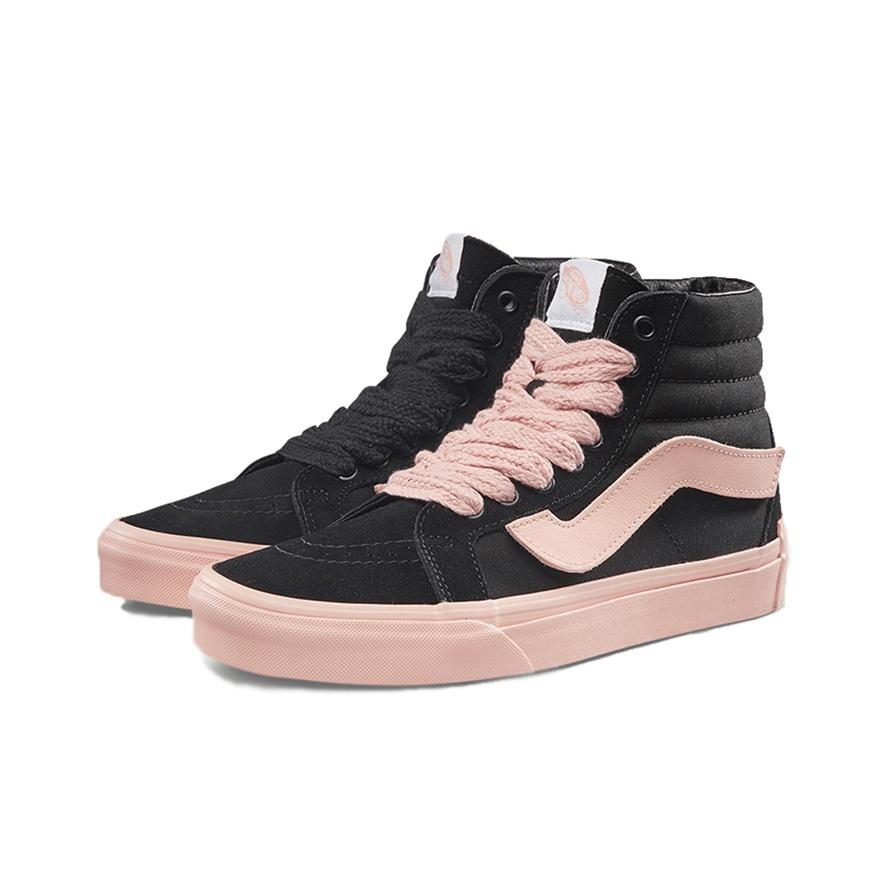Vans Su Wu Kou X SK8 Schweinjahr Klettverschluss High Top Skateschuhe Unisex Skateschuhe Schwarz Pink VN0A2XSBT3R