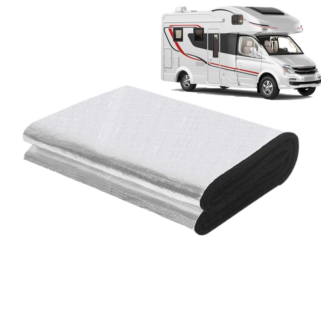 Car Battery Insulation Cover 40.16x7.09 Inch Fireproof Flexible Shield Car Insulation Pad Aluminum Foil Insulation Battery Wrap