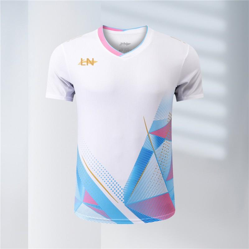 Unisex Quick-Dry Badminton Shirt Men Women Kids Sport Training Tee