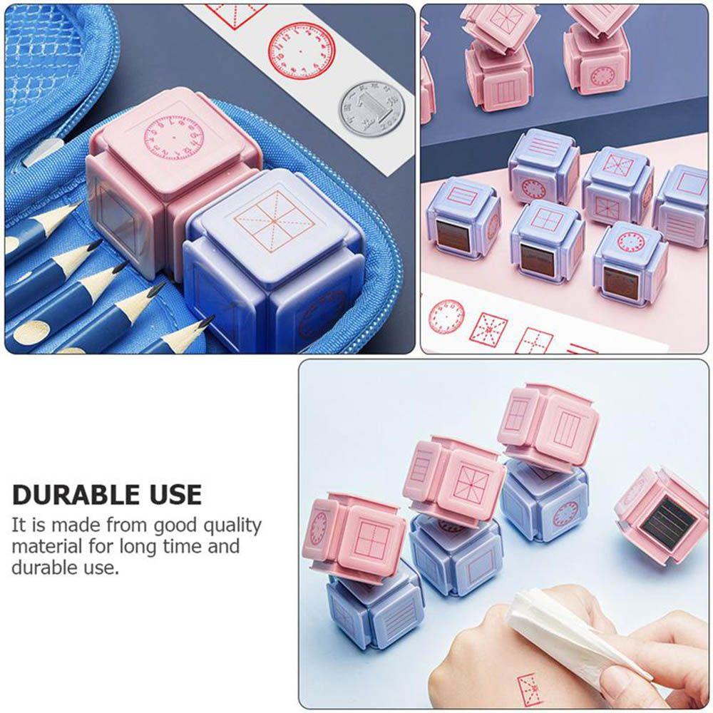 Student Teaching Tools Clock Stamp Teaching Seal Kids Educational Stamper Early Education Seals