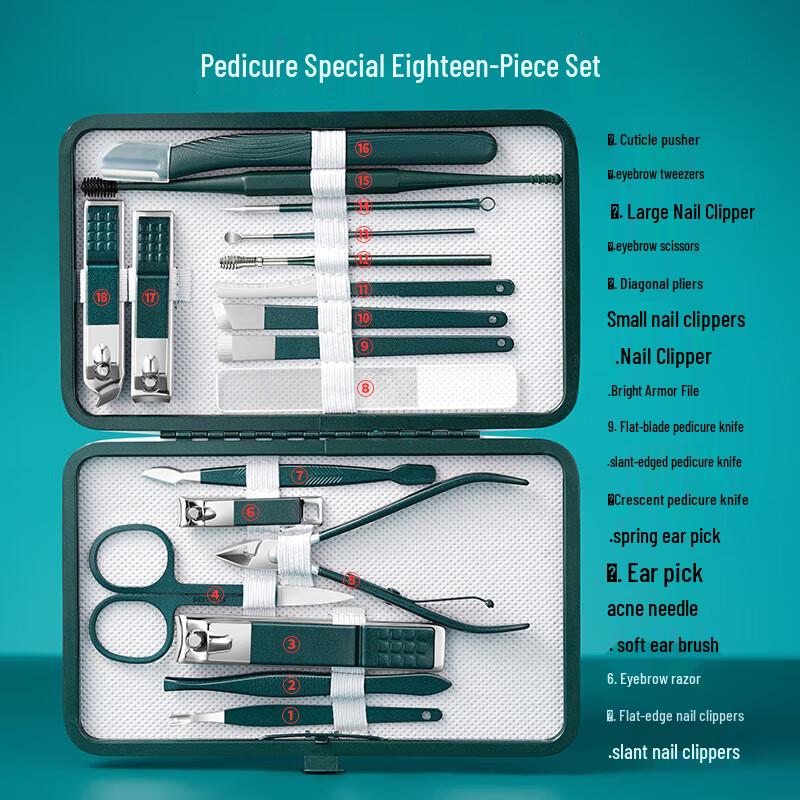 Creative Art 18-Piece Multi-functional Nail Clipper Set