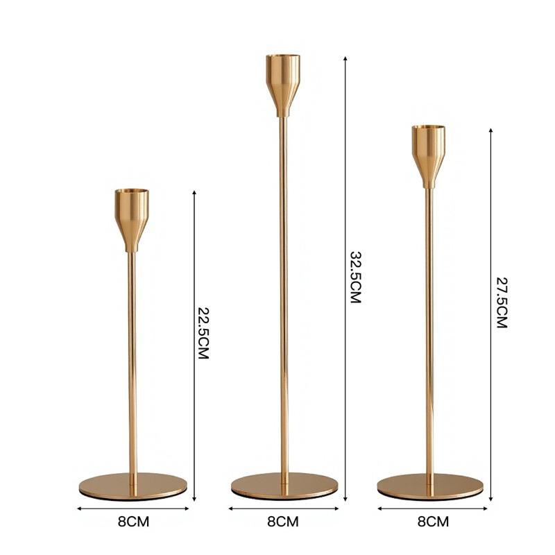 Eisenleuchter KerzenständerKerzenlicht-Dinner HochzeitsrequisitenZubehör Aluminiumlegierung Kerzenständer