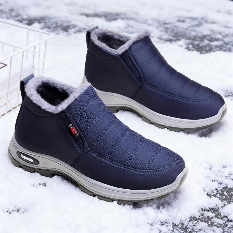 Women S Winter Fleece Lined Slip On Casual Cotton Shoes