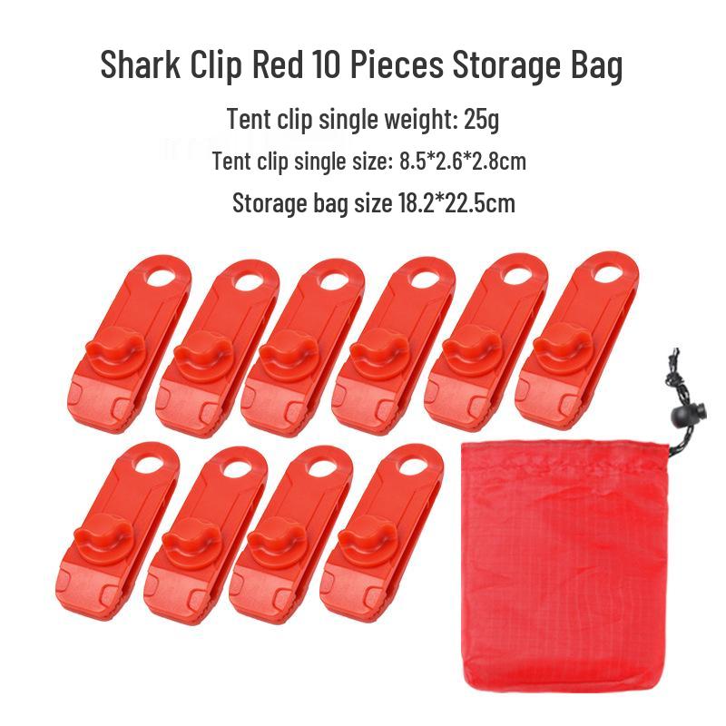 Εξωτερικό Κλιπ Καρχαρία για Κάμπινγκ: Αντιανεμικοί Γάντζοι Σκηνής & Σημεία Έλξης Τέντας