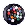 White Crystal Agate Round Ball 20mm: Non-Porous Natural Stone for DIY Fluorite Craft Ornaments