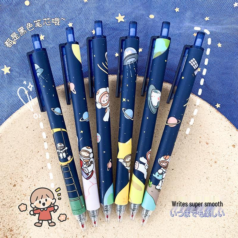Interstellar Astronaut Cartoon Ballpoint Pen - Cute Moe Design for Students & Office