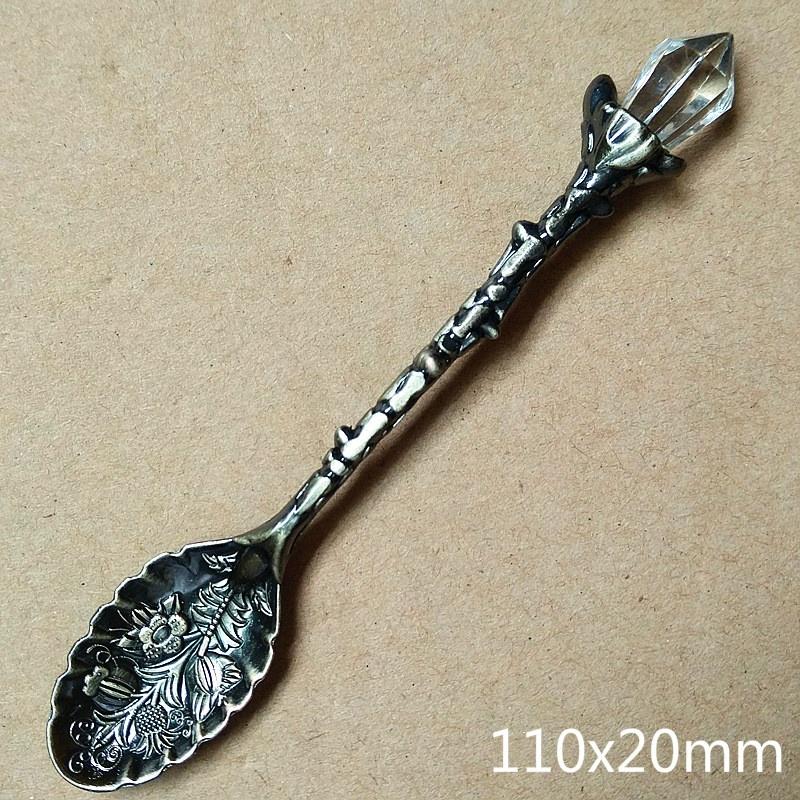 6 ks Royal Antique European Style Vintage květina Vyřezávaná káva Čaj Odměrka Lžíce vidlička Nádobí