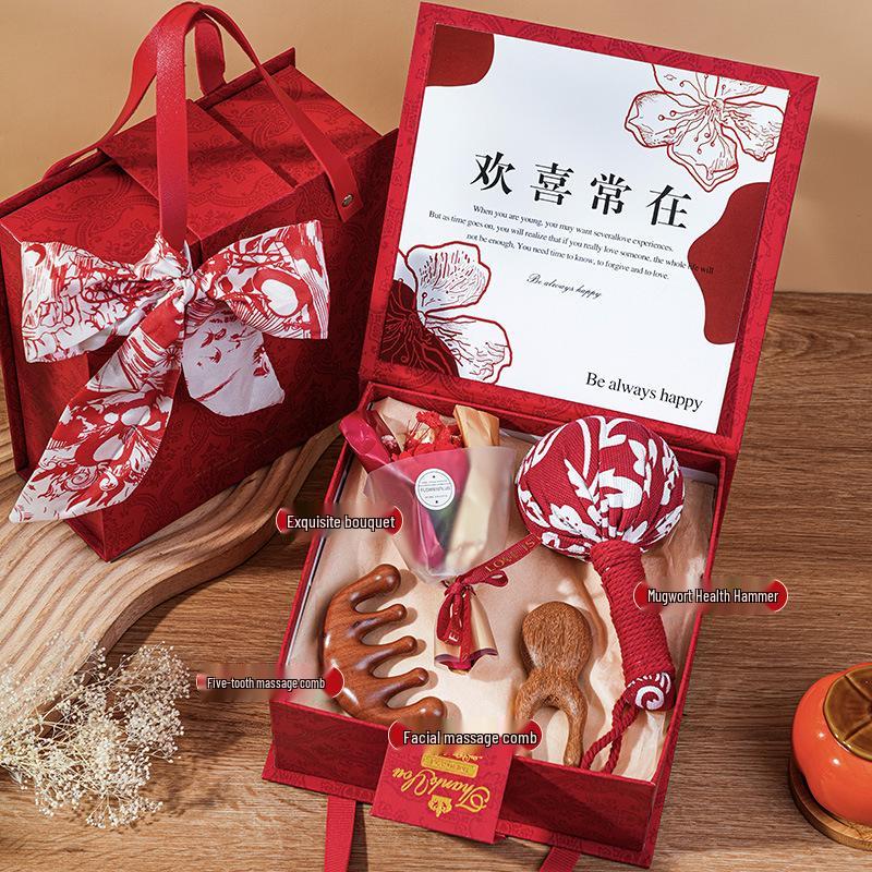 

High-End Mugwort Massage Hammer Gift Box for Mothers, Employees, Customers, and Elders Gift Box