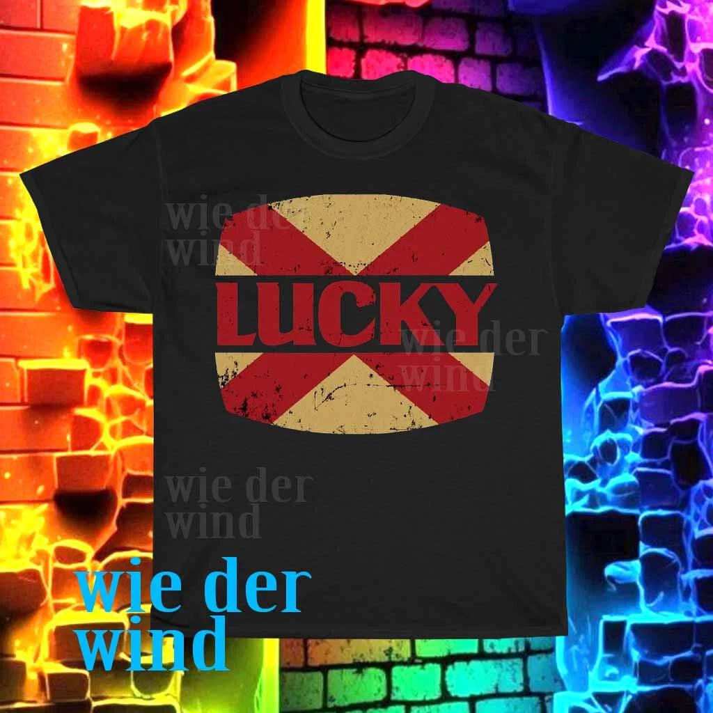 Новая пивная футболка с логотипом Lucky Lager San Francisco для мужчин, смешная, размеры от S до 5XL M