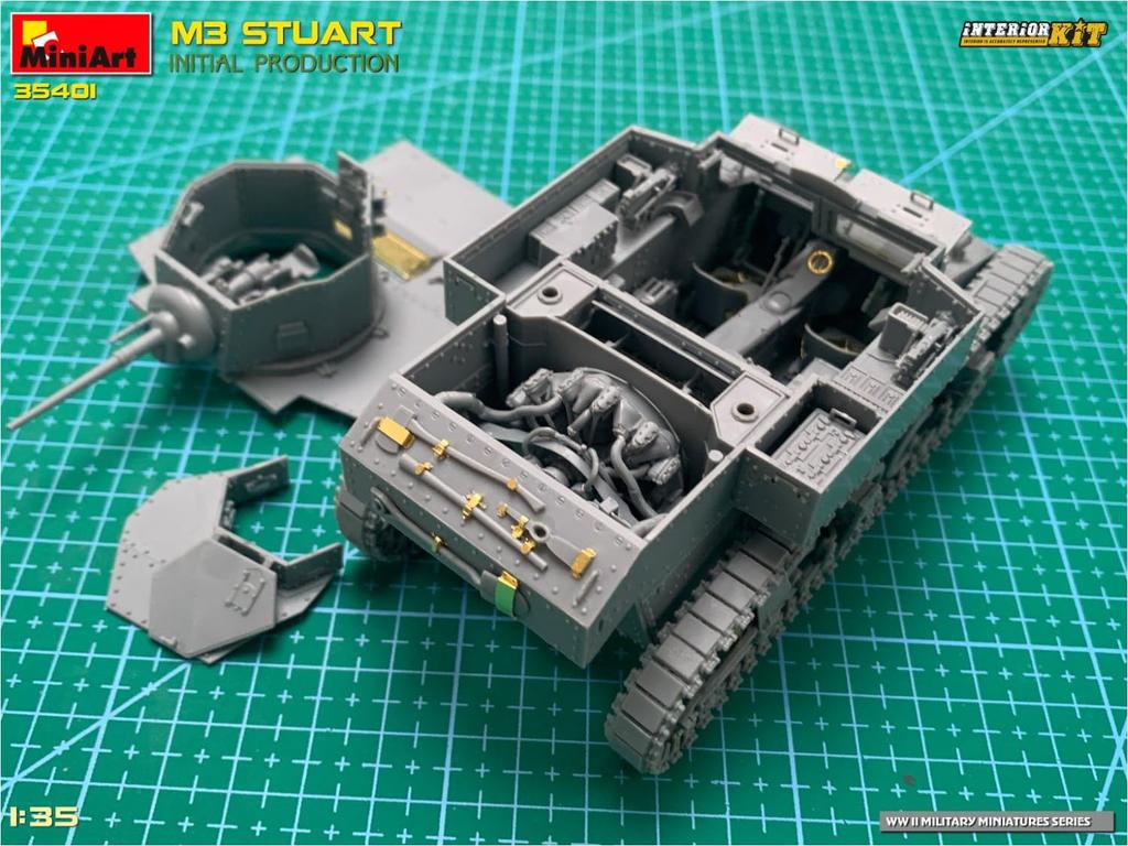 Miniart American M3 Stuart Initial Production Interior Kit Plastic Model Assembly Kit MA35401 1/35