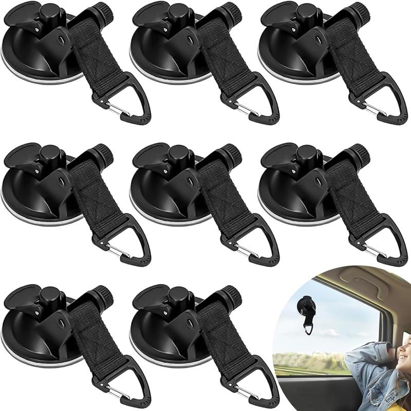 8 Pièces Ancre à Ventouse, Ventouse d ancrage Multifonctionnel Ancre à Ventouse Robuste pour Auvents Latéraux de Voiture/Tentes/Camping-Car/Auvents 8pcs