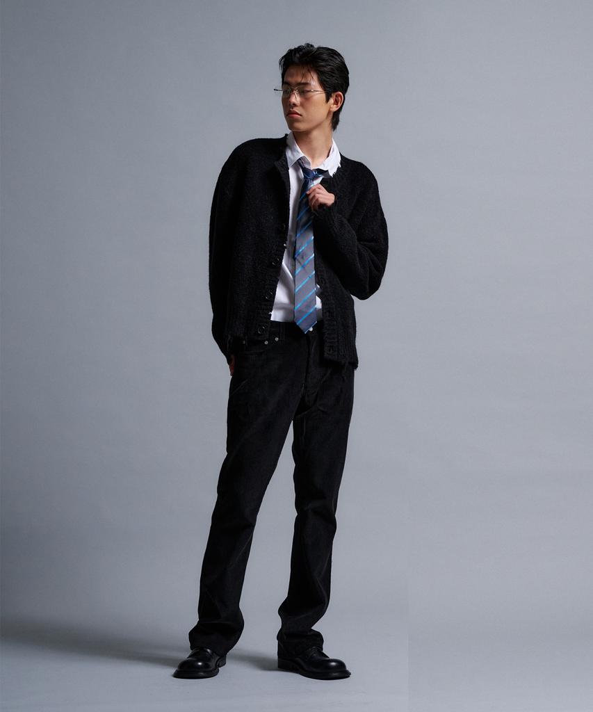 NOTRE ARTS Corduroy Bootcut Pants - Black
