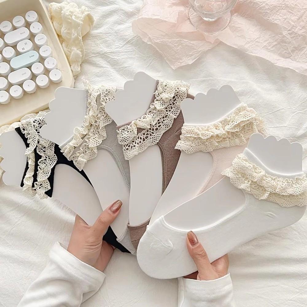 Breathable Ankle Socks Soft Footwear Cotton Socks Thin Ballet Socks Summer Wear
