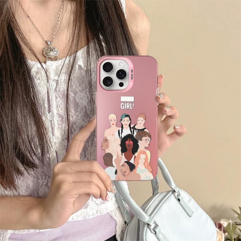 Feminist Feminism Aesthetics Girl Power Phone Case For iPhone16 15 14 13 12 11 Pro Max X XR 8 7 Plus Matte Shockproof Back Cover