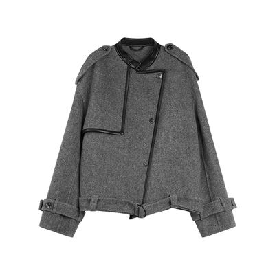 French Casual Loose Versatile Double-Sided Wool Commuter Comfortable Single-Breasted Long Sleeve Soft Coat Women Coats EN52101