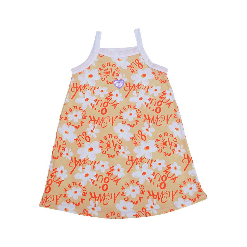 Girls' Cute Summer Sleeveless Nightgown Pajamas