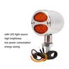 1 Pair Motorcycle LED Turn Signal Light Dual Color Indicator Blinker 12V   for Motorbike