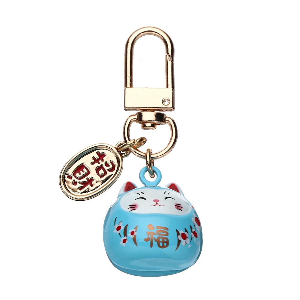 Fashion Ornaments Cute Japanese Bag Charm  Lucky Cat  Pendant Keyring Cartoon Keychain
