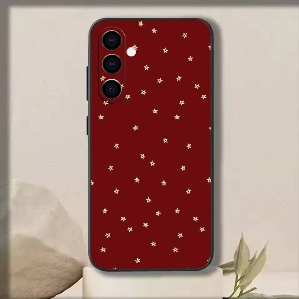 Minimalist Red Star   Phone Case For Samsung Galaxy A73,A72,A71,A70,A53,A52,A51,Others Soft Black Cover