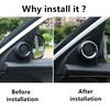 Stainless Steel Car Styling A Pillar Audio Speaker Ring Circle Frame Panel Cover Trim For Honda Civic 2016- Accord 2016 2017