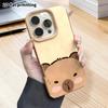 Phone Case: 2D Flat Lambskin Suitable for iPhone 18 17 16 15 14 13 Pro Film Protective Case,probe Capybara, Christmas and Halloween Gifts