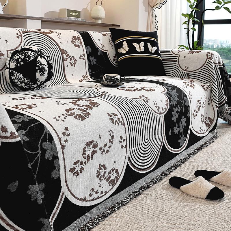 

Ретро ткань для чехла дивана универсальна для всех сезонов, чехол для дивана 2025 новое высококачественное одеяло, цельное покрывало для дивана 180*230cm