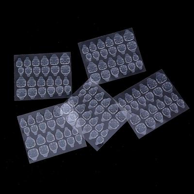 5 Sheets/24Pcs Double Sided False Nail Art Adhesive Tape Glue Sticker Diy
