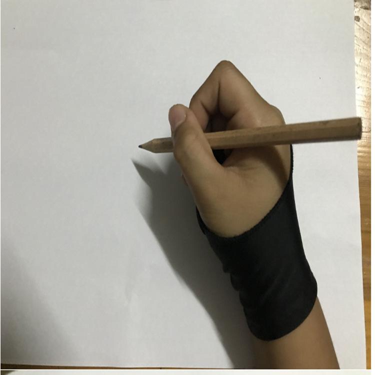 Two-Finger Fingerless Anti-Fouling & Anti-Sweat Tablet Art Gloves