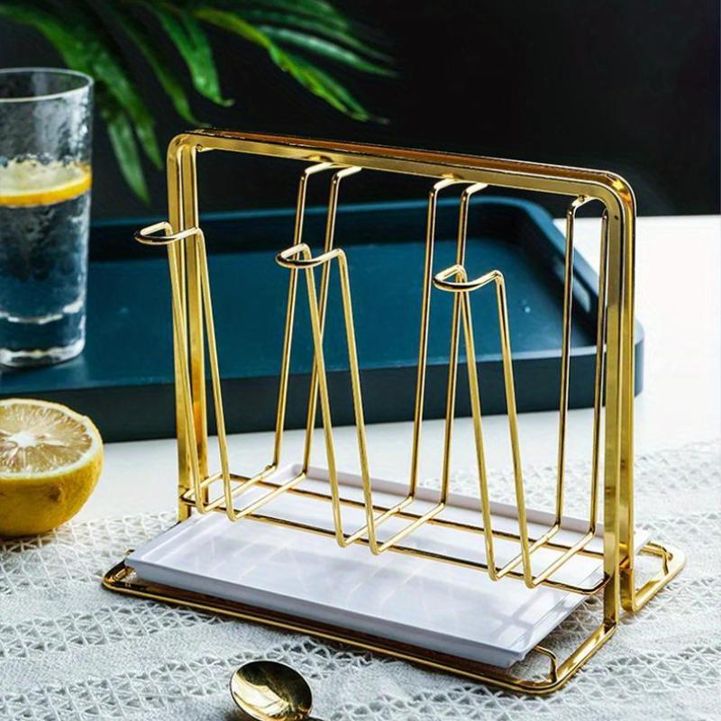 Portabicchieri per lo scarico dell'acqua, portabicchieri per uso domestico, organizer e portaoggetti per cucina, scolapiatti