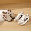 Fleece sports Forrest Gump shoes women's 2025 new versatile student running foreign style white shoes trendy warm casual shoes