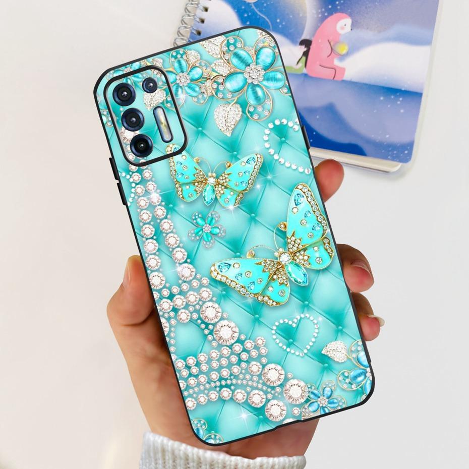 För Motorola Moto G9 Plus Fodral Mode Design Mjukt TPU-skydd För Motorola Moto G9 Power MOTO G9Plus Svart Silikonstötfångare