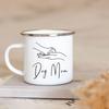 Personalized Enamel Coffee Mugs Custom Name Breakfast Cup Cute Mug Beer Christmas Coffee Cups Mug for Tea Drinkware Funny Travel