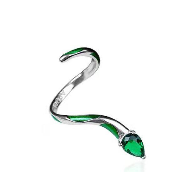 

Девушка Указала на Умный Питомец Слизерин Зеленый Шарнирный Кольцо Кольцо Оригинальный Нишевый Дизайн