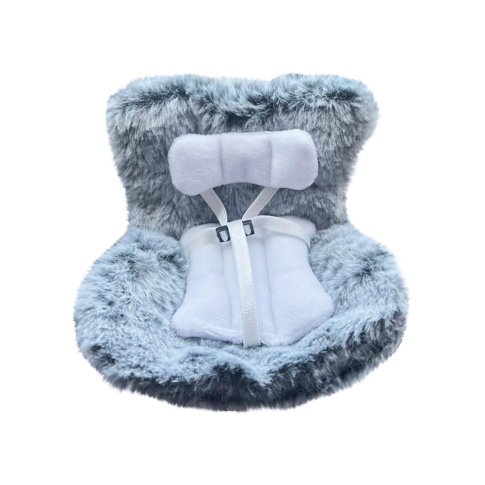 

Украшения для автомобиля, автокресло для кукол, пушистая подушка, есть зажимы для сиденья на машине, в комплекте ножка сиденья для настольного дисплея One Size