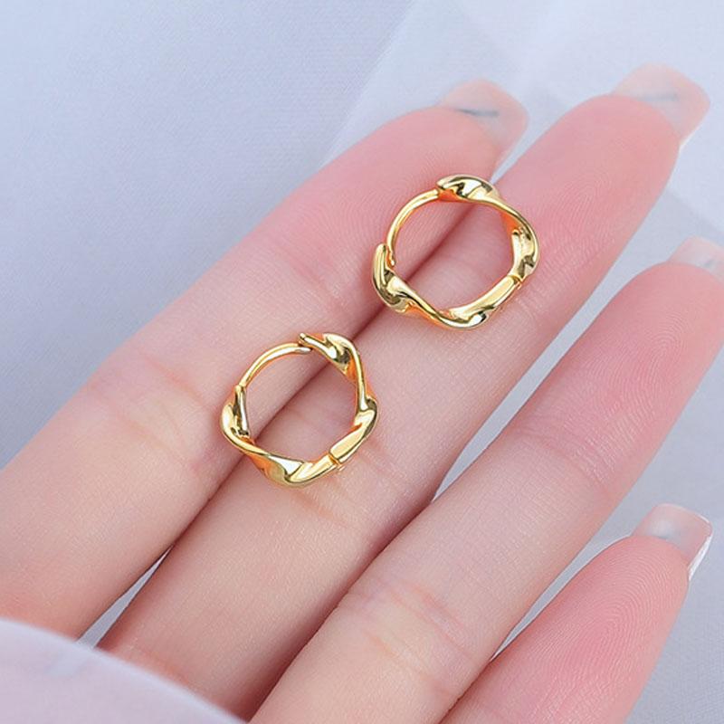 925 Sterling Silver Zircon Buckle Earrings For Women Fashion Exquisite Student Girlfriend Jewelry Accessories Party GiftGood product