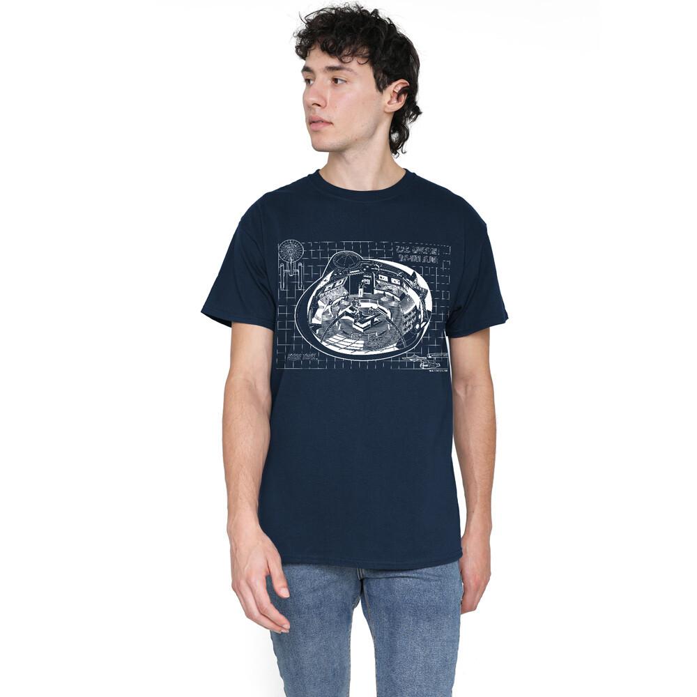 Star Trek Bridge Prints T-Shirt S-2XL Navy M