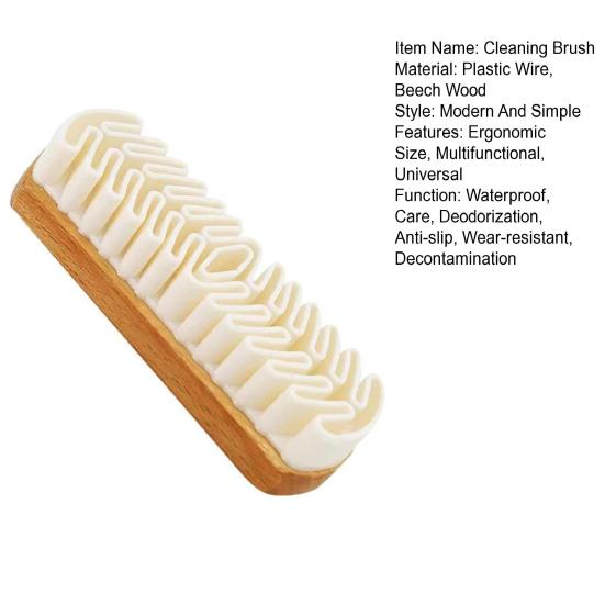 1/2/3/5Pcs Suede Shoe Brush Eraser Set Natural Wood Handle Soft Crepe Cleaning Eraser Shoe Scrubbing Brush Multifunctional Cleaner