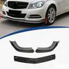 For Mercedes-Benz C Class W204 C180 C200 C250 C300 C350 2011 2013 2014 Automobile Front Bumper Splitter Lip Splitter Body Kit