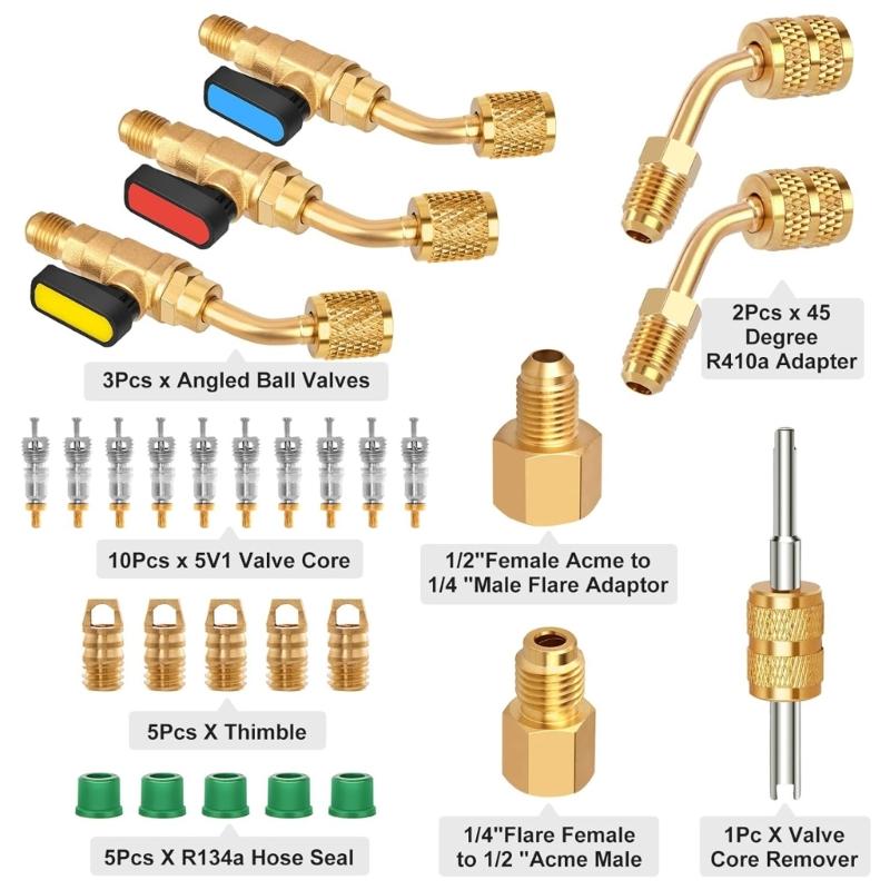 Maintenance Tool Cooling System Tool Refrigerant Adapter Valves Core and Remover Perfect for Cooling System Maintenance