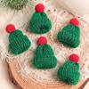 5/10Pcs Christmas Decoration Mini Knitted Hat Scarf Christmas Knitted Decoration Winter Doll Clothing Accessories DIY Gift Decor