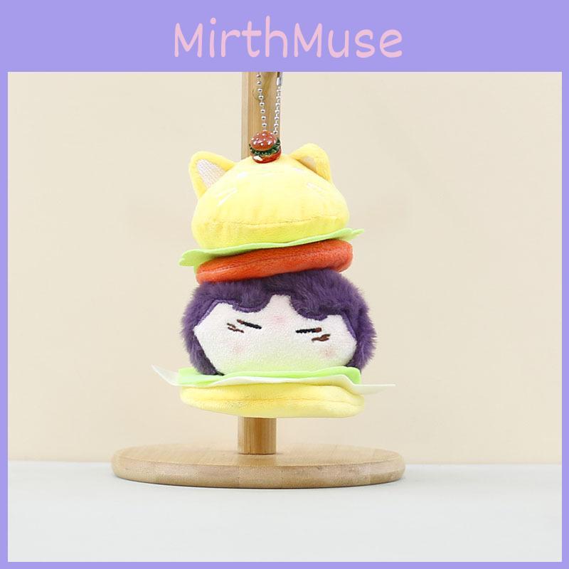Keychain Plush Hamburger Bag Hanging Ornament Food Stuffed Toys Gift Accessories