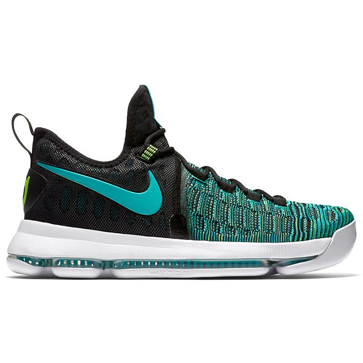 Nike KD 9 'Birds of Paradise' (Unisex) Black / Clear Jade Basketball Shoes 843392 300