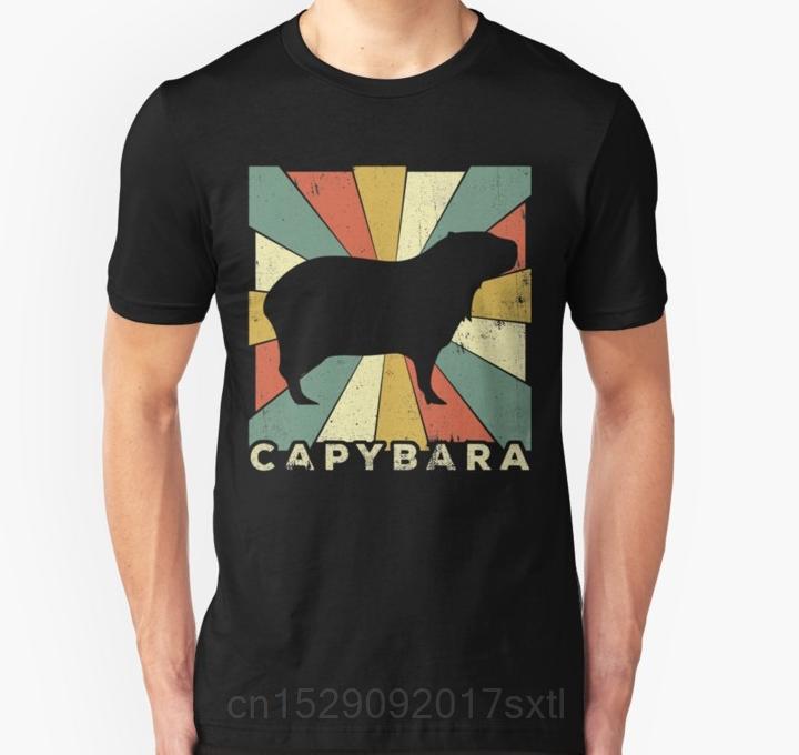 Unisex Short sleeve tshirt Classic Capybara Lover Retro Animal Unisex T Shirt Unisex tshirt