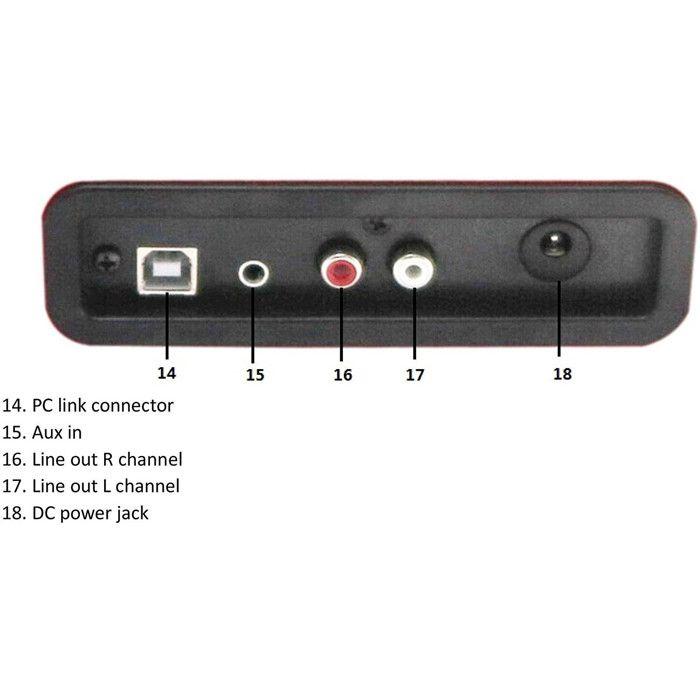 Tocadiscos - DENVER - VPL-120 TU - 33 rpm - Semiautomático - Estéreo